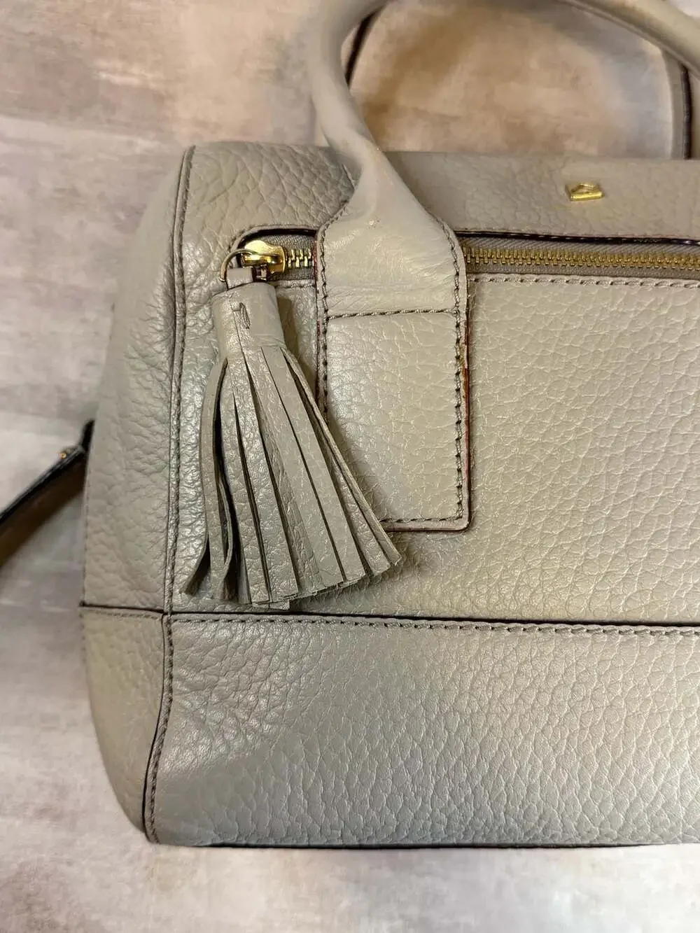 kate spade gray pebbled